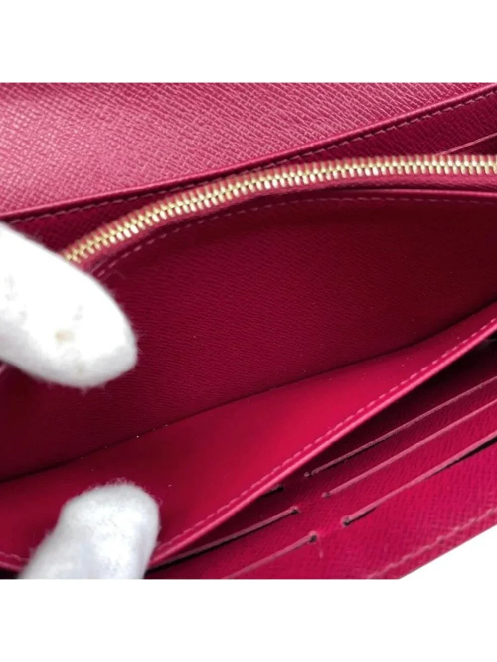 Louis Vuitton Bifold Wallet Portefeuille Sarah Monogram Fuchsia Pink